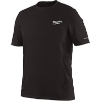 Workskin Short Sleeve Shirt, Men's, Small, Black Mukwa Safety Services