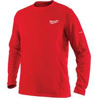 Workskin Long Sleeve Shirt, Men's, Small, Red Mukwa Safety Services