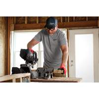 Hybrid Work Tee Shirt, Men's, Small, Grey Mukwa Safety Services