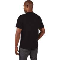 Hybrid Work Tee Shirt, Men's, Small, Black Mukwa Safety Services