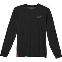 Hybrid Work Tee Shirt, Men's, Small, Black Mukwa Safety Services