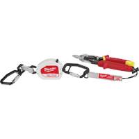 Quick-Connect Tool Lanyard, Retractable, Dual Carabiner Mukwa Safety Services