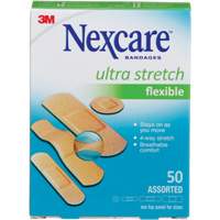 Pansements ultra-extensibles Nexcare, Assorti, Plastique, Non st&eacute;rile Mukwa Safety Services