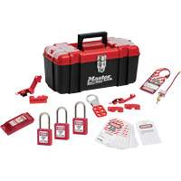 Trousse de cadenassage standard avec cadenas en thermoplastique Zenex, Ensemble &eacute;lectrique, 14 composants compris Mukwa Safety Services