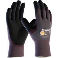 Gants sans couture ultra l&eacute;gers ATG MaxiDry, Grand, R&ecirc;vetement Nitrile, Calibre 15, Enveloppe en Nylon/&eacute;lasthanne Mukwa Safety Services