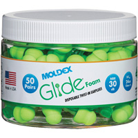 Glide&reg; Foam Earplugs, Bulk - Canister Mukwa Safety Services