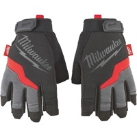 Performance Fingerless Gloves, Synthetic Palm, Size Small Mukwa Safety Services