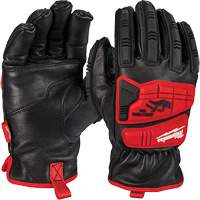 Goatskin Impact Gloves, Small, Grain Leather Palm Mukwa Safety Services