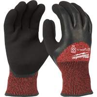 Winter Cut-Resistant Gloves, Size X-Large, 15 Gauge, Rubber Latex Coated, ANSI/ISEA 105 Level 3 Mukwa Safety Services