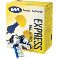 E-A-R Express Pod Plugs Earplugs, Uncorded, Bulk - Pillow Pack, 25 dB NRR, One-Size Mukwa Safety Services