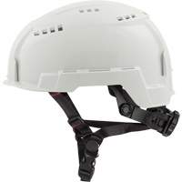 Helmet with Bolt Headlamp Mount, Ratchet Suspension Mukwa Safety Services