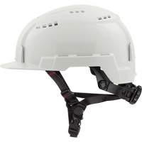 Front-Brim Helmet with Bolt Headlamp Mount, Ratchet Suspension Mukwa Safety Services