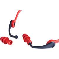 Replacement Banded Flanged Ear Plugs, 25 dB NRR, One-Size Mukwa Safety Services