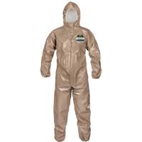 Coveralls, ChemMax 4 Plus, Large, Brown Mukwa Safety Services