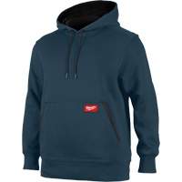 Midweight Pullover Hoodie, Men's, Small, Blue Mukwa Safety Services