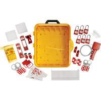 Electrical Lockout Station with Keyed Different Nylon Safety Lockout Padlocks, Plastic Padlocks, 60 Padlock Capacity, Padlocks Included Mukwa Safety Services