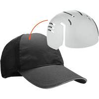 Skullerz 8946 Standard Baseball Cap with Bump Cap Insert, Black Mukwa Safety Services