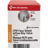 SmartCompliance&reg; Refill CPR Faceshield with One-Way Valve, Single Use Faceshield, Class 2 Mukwa Safety Services