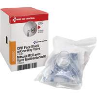 SmartCompliance&reg; Refill CPR Faceshield with One-Way Valve, Single Use Faceshield, Class 2 Mukwa Safety Services