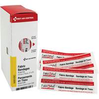 SmartCompliance&reg; Refill Adhesive Bandages, Rectangular/Square, 3", Fabric, Non-Sterile Mukwa Safety Services