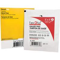 Recharge de gaze SmartCompliance, Tampon, 3" lo x 3" la, St&eacute;rile, Dispositif m&eacute;dical Classe 1 Mukwa Safety Services