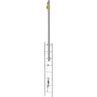 Latchways&reg; Vertical Ladder Lifeline with SRL Ladder Extension Post Kit, Stainless Steel Mukwa Safety Services