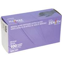 Medical Grade Disposable Gloves, Medium, Nitrile, 6-mil, Powder-Free, Black, Class 2 Mukwa Safety Services