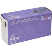 Medical Grade Disposable Gloves, X-Large, Nitrile, 6-mil, Powder-Free, Black, Class 2 Mukwa Safety Services