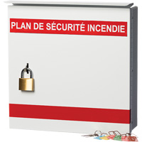 Boîte pour plan de s&eacute;curit&eacute; en cas d'incendie Mukwa Safety Services