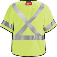 Gilet de s&eacute;curit&eacute; &agrave; maille d&eacute;tachable, Noir/Jaune lime haute visibilit&eacute;, Moyen/Petit Mukwa Safety Services