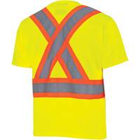 6991 Chandail de s&eacute;curit&eacute; en il-de-perdrix, Polyester, 3T-Grand, Jaune lime haute visibilit&eacute; Mukwa Safety Services