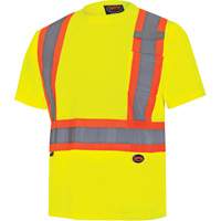 6991 Chandail de s&eacute;curit&eacute; en il-de-perdrix, Polyester, 3T-Grand, Jaune lime haute visibilit&eacute; Mukwa Safety Services