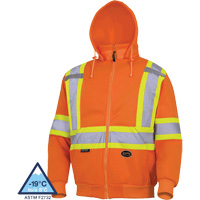 6924 Hoodie, Small, High Visibility Orange Mukwa Safety Services