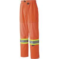 6001P Traffic Safety Pants, Polyester, X-Small, High Visibility Orange Mukwa Safety Services