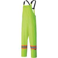 5599 Lightweight Waterproof Rain Suit, Polyester/PVC, X-Small, High Visibility Lime-Yellow Mukwa Safety Services