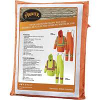 5608 210D Waterproof Rain Suit, Polyester/PVC, Small, High Visibility Orange Mukwa Safety Services