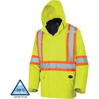 5633 The Rock 3-in-1 Parka, High Visibility Lime-Yellow, X-Small Mukwa Safety Services