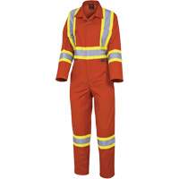 5514W Women's Safety Coveralls, X-Small, High Visibility Orange Mukwa Safety Services
