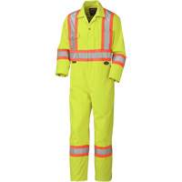 5512 Coveralls, 36, High Visibility Lime-Yellow Mukwa Safety Services