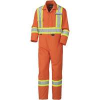 5513T Industrial Wash Coveralls, 40 (Tall), High Visibility Orange Mukwa Safety Services