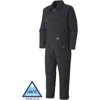 520A Quilted Duck Coveralls, Men's, Black, Size Small Mukwa Safety Services