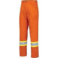 4461 Ultra-Cool Safety Pants, Cotton, 30, High Visibility Orange Mukwa Safety Services