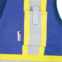 7730 FR-Tech&reg; Flame-Resistant Arc Safety Vest, Small, Royal Blue, 10 cal/cm² Mukwa Safety Services