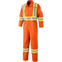 7702T Combinaison FR-Tech contre les arcs, Taille 40 (grand taille), Orange haute visibilit&eacute;, 10 cal/cm² Mukwa Safety Services