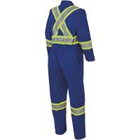 7706 Combinaison ignifuge FR-Tech avec fermetures &agrave; glissi&egrave;re aux jambes, Taille 36, Bleu royal, 9,7 cal/cm² Mukwa Safety Services