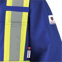 7706T Combinaison ignifuge FR-Tech avec fermetures &agrave; glissi&egrave;re aux jambes, Taille 40 (grand taille), Bleu royal, 9,7 cal/cm² Mukwa Safety Services