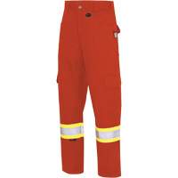 7765 Pantalon cargo de s&eacute;curit&eacute; haute visibilit&eacute; r&eacute;sistant aux arcs &eacute;lectriques FR-Tech 88/12, 32, x 34, Orange haute visibilit&eacute;, 10 cal/cm² Mukwa Safety Services