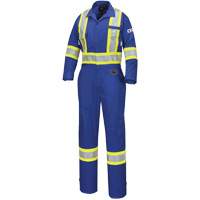 7704W Combinaison FR-Tech ignifuge/contre les arcs pour femme, Taille T-petit, Bleu royal, 10 cal/cm² Mukwa Safety Services