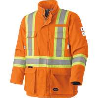 5533 Manteau de s&eacute;curit&eacute; ignifuge, Petit, Orange haute visibilit&eacute;, 58 cal/cm² Mukwa Safety Services