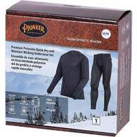 D2200A Premium Quick-Dry & Moisture-Wicking Underwear Set, Men's, X-Small, Black Mukwa Safety Services